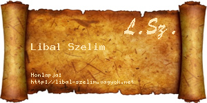 Libal Szelim névjegykártya